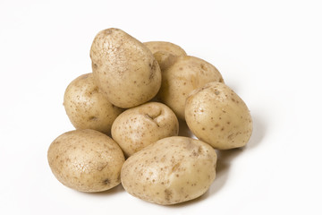 Fototapeta na wymiar organic food, new potatoes