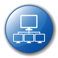 The dark blue button for a site web. A vector illustration, it i