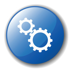 The dark blue button for a site web. A vector illustration, it i