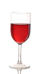 Glass of red wine
