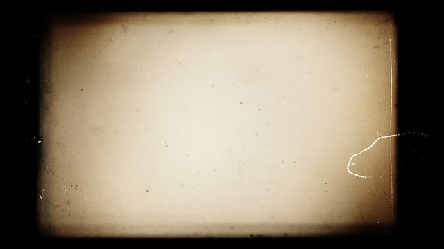 Vintage old cinematograph empty movie. Colored template source.