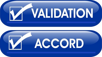 boutons validation et accord