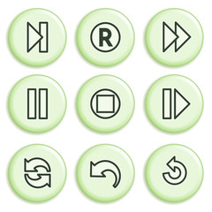 Green icon with button 29