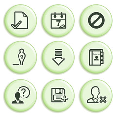 Green icon with button 2