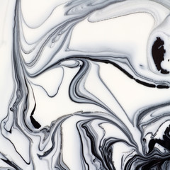 Mix of a white and black paint