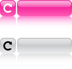 Obraz premium Reload square button.