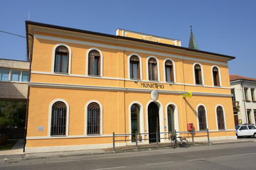 Fototapeta na wymiar Prowincja Pozzoleone ratusz Vicenza