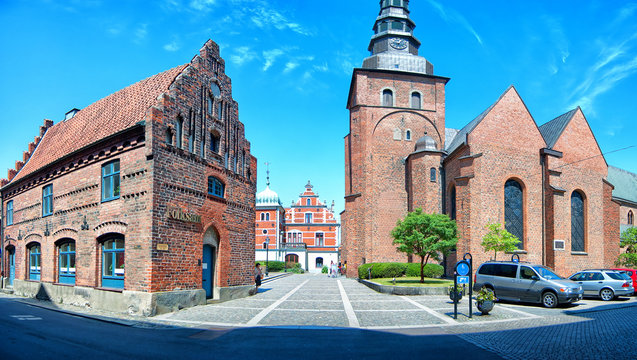 Ystad church panorama 02