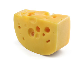 Piece of Maasdam cheese