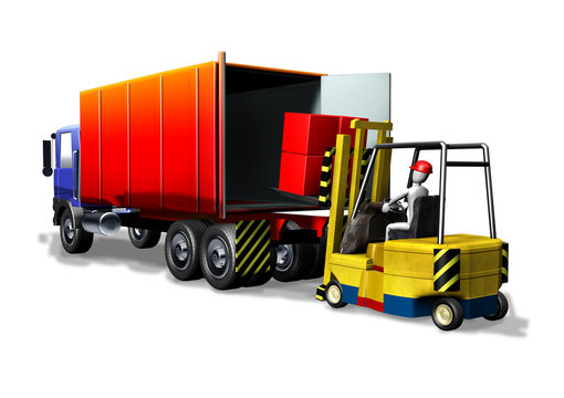 Logistica muletto camion