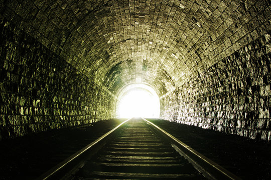 Fototapeta Light at the end of tunnel