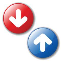 Buttons for your Web site. Vector illustrations.