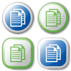 Buttons for your Web site. Vector illustrations, easy to edit an