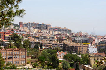 Fototapeta na wymiar The view to Barcelona, Spain
