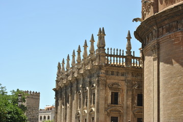 Detail of Seville Cathedral, Andalusia, Spain
