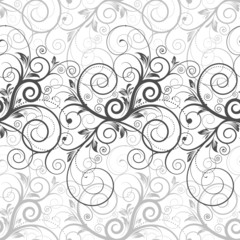 Floral seamless background. Vector layered.