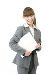 新入社員（パソコンを持つ）