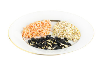sprouts lentil buckwheat and sunflower seeds