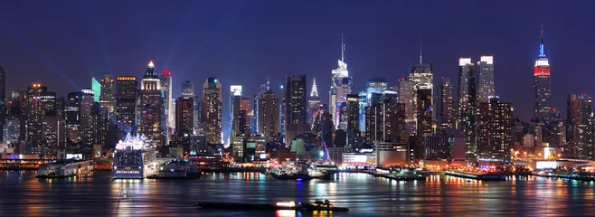 Gordijnen New York City Manhattan skyline panorama © rabbit75_fot