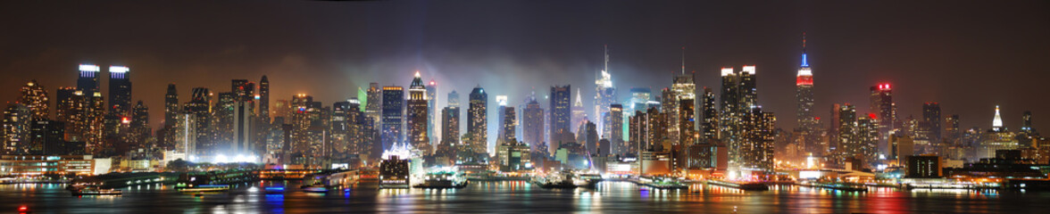 New York City panorama - obrazy, fototapety, plakaty