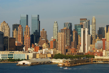 Obraz premium Urban city sunset