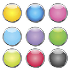set of web buttons
