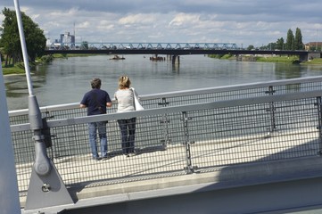 passerelle sur le rhin à strasbourg
