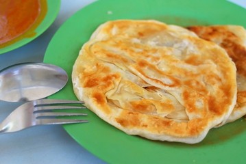 Indian traditional roti prata cuisine