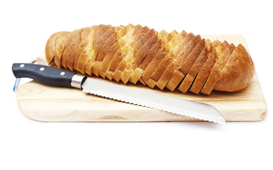 bread isolated on white background