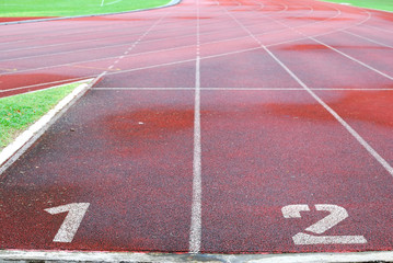 Numbered running track