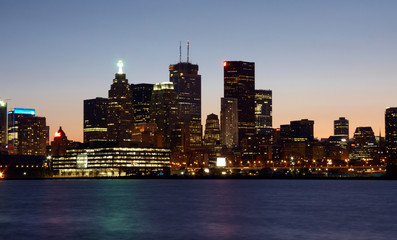 Toronto view at night