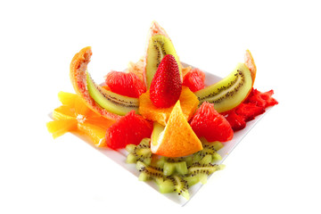 served fruits salad