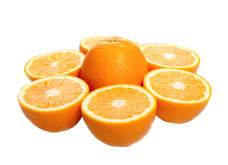 Orange isolated on white background