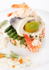 fish with vegetables