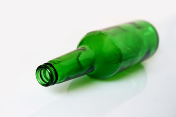 glass, isolated, alcohol, bottle