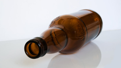 glass, isolated, alcohol, bottle