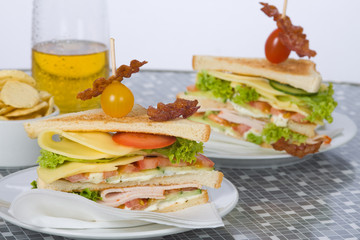 Zwei Sandwiches