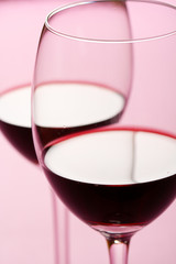 glasses of red wine