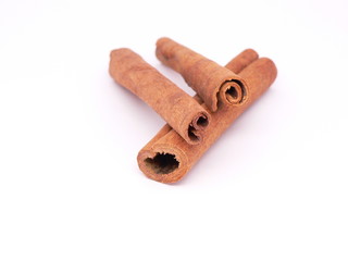 three cinnamon sticks