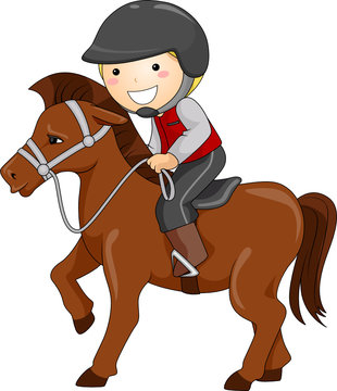 Boy Horseback Riding