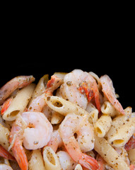 shrimp pasta copyspace