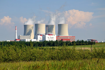 Fototapeta na wymiar nuclear electric power station
