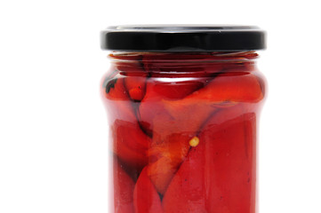 canned red peppers