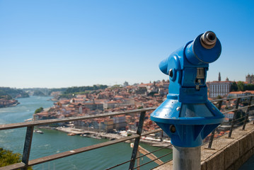 Wide view of the city of Porto