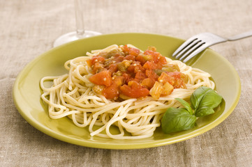 spaghetti with sauce