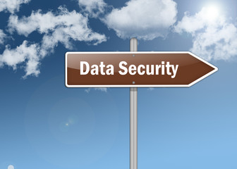 Signpost "Data Security"