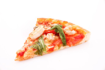 Slice of Tasty Italian pizza
