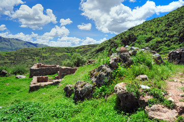 Old ruins in Sacred Valley, Peru, Urubamba