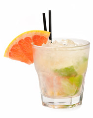 Citrus cocktail isolated