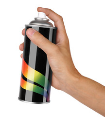 graffiti spray can